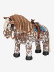 Lemieux Mini Toy Pony Montana - Appaloosa Set Western Brown Saddle Bridle Blue Pad