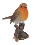 Robin Bird - Lifelike Garden Ornament 12cm - Indoor Outdoor - Vivid Arts - WBS-RB01-F