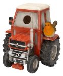 Vivid Arts Vintage Tractor Red Massey & Robin Garden Birdhouse