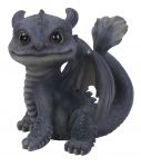 Vivid Arts Fan Tail Grey Dragon - Lifelike Ornament Gift - Indoor Outdoor - Pet Pals