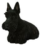 Vivid Arts Scottish Terrier Black Dog - Garden Ornament 16cm - Indoor or Outdoor