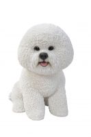 Bichon frise Dog - Lifelike Garden Ornament - Indoor or Outdoor - Real Life Vivid Arts