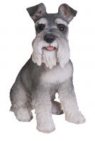 Miniature Schnauzer Dog - Lifelike Garden Ornament - Indoor or Outdoor - Real Life Vivid Arts