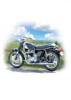 Birthday Card - Classic Motorbike - Country Cards