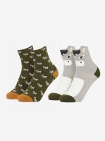 Lemieux Mini Character Socks - Donkey 2 Pack - Child 3 Sizes