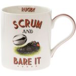 Rugby Motive Fine China Mug - Boxed