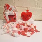 Valentines Day Plush Heart & Sweets Boxed Gift Set