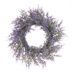 Lavender Wreath Faux Artificial - 43cm - Floralsilk