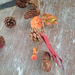 Autumn Pumpkin Pinecone Leaf Garland - 150cm - Satchville