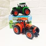 Farm Tractor Friction Toy 8" Boxed - 2 Colours - PMS