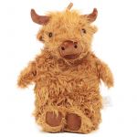 Highland Coo Cow Design Hot Water Bottle
