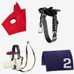 Lemieux Mini Toy Pony Accessories - Racing Set Saddle, Bridle, Cloth & Lycra Hood