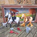 My Horse Play Set - 2 Horse & Accessories - Pretend Play - 10 Items 30106