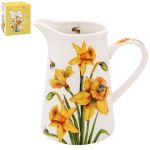 Daffodil & Bee Fine China Jug - Lesser & Pavey