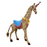 Party Giraffe Fabric Ornament 94cm - Gisela Graham