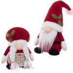 Mr & Mrs Clause Knitted Gonk - Christmas - 51cm - Floralsilk