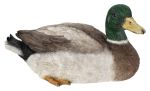 Mallard Duck Squatting - Lifelike Garden Ornament 12cm - Indoor or Outdoor - Vivid Arts