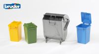 Garbage Can Set Dust Bins - Bruder 02607