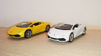 Lamborghini Huracan LP 610-4 Diecast Scale Model Car Scale 1:38 Yellow White