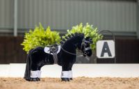 Lemieux Mini Toy Pony - Skye Black Dressage Horse Set - Bridle Saddle Bandages Pad