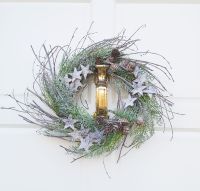 Christmas Rustic Decorative Wreath Faux Foliage - Satchville