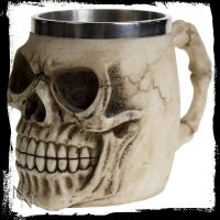 Grinning Skull Tankard Gothic 16cm - Nemsis Now