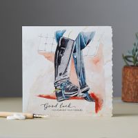 Good Luck Card - Horse Riding Boot