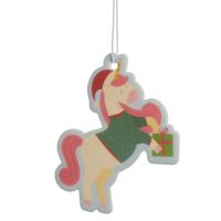 Christmas Unicorn Festive Friends Air Freshener Cookie Scent