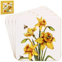 Daffodil Yellow Coasters - Set of 4 - Lesser & Pavey