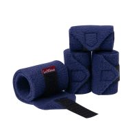 Lemieux Mini Toy Pony Accessories - Ink Blue Fleece Bandages - Set of 4