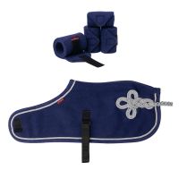 Lemieux Mini Toy Pony Accessories - Ink Blue Show Rug & Bandage Set