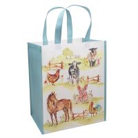 Farmyard Animals Cow Horse Design Reusable Shopping Bag