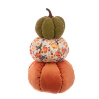 Pumpkin Stack Autumn Decoration Ornament - Fabric 36cm - Floralsilk