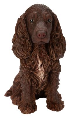 Vivid Arts Chocolate Brown Cocker Spaniel Dog - Garden Ornament H20cm - Indoor or Outdoor