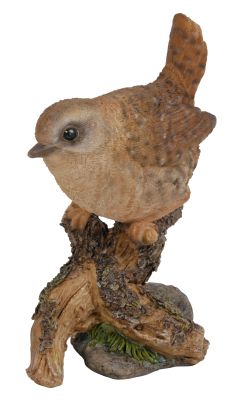 Wren Bird - Lifelike Garden Ornament 12cm - Indoor or Outdoor - Vivid Arts