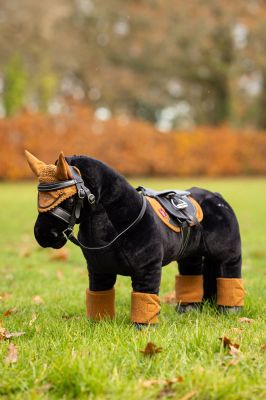 Lemieux Toy Pony - Skye Set - Ginger Black Bridle Saddle Bandages Pad Hood