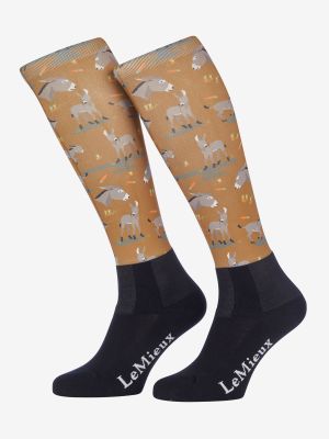 Lemieux Footsie Riding Socks - Adult - Donkey