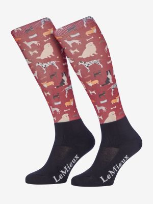 Lemieux Footsie Riding Socks - Adult - Ember Dogs