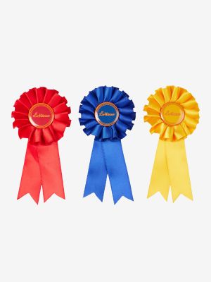 Lemieux Toy Pony Accessories - Rosette Pack - Set of 3 Red Blue Yellow