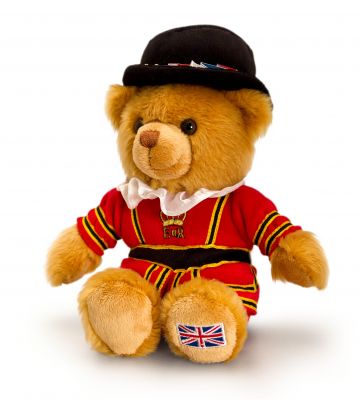 London Beefeater Bear - 19cm - Soft Plush Toy - Keel