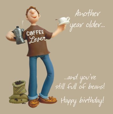 Birthday Card - Coffee Lover - One Lump Or Two