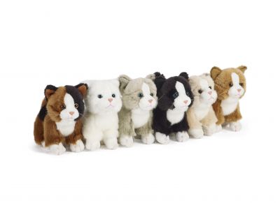 Cat Small Plush Soft Toy - 13cm - Living Nature - 6 Colours