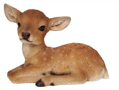 Fallow Deer - Laying Lifelike Garden Ornament - Indoor or Outdoor - Real Life Vivid Arts