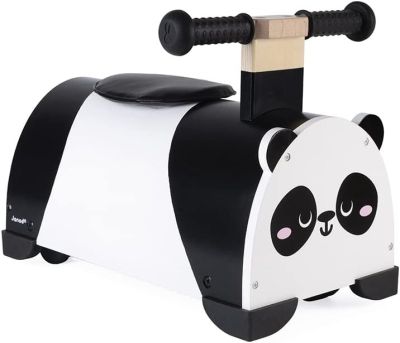 Ride On Wooden Panda Kids Toy - Janod