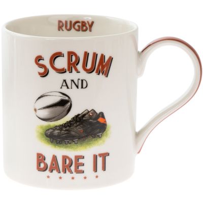 Rugby Motive Fine China Mug - Boxed