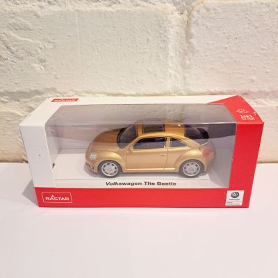 Rastar Volkswagen The Beetle Gold Diecast Scale Model Car Scale 1:43