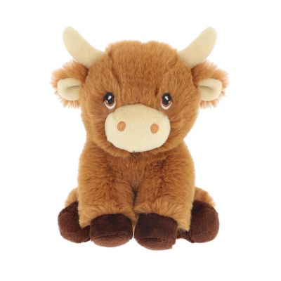 Shaggy Highland Cow Mini Plush Soft Toy 12cm - Keeleco - Keel