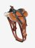 Lemieux Mini Toy Pony Accessories - Western Tack Set Tan Saddle, Bridle Azure Pad