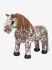 Lemieux Mini Toy Pony Montana - Appaloosa Set Western Brown Saddle Bridle Blue Pad