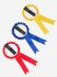 Lemieux Hobby Horse Accessories - Rosette Pack - Set of 3 - Red Blue Yellow